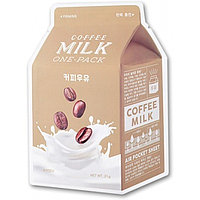 Тканевая маска для лица укрепляющая Coffee Milk One-Pack (Firming) (A'PIEU), 21г