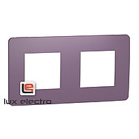 Рамка 2-постовая, лиловый/белый Unica Studio Color Schneider Electric