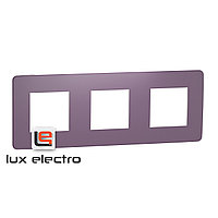 Рамка 3-постовая, лиловый/белый Unica Studio Color Schneider Electric