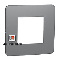 Рамка 1-постовая, дымчато-серый/белый Unica Studio Color Schneider Electric