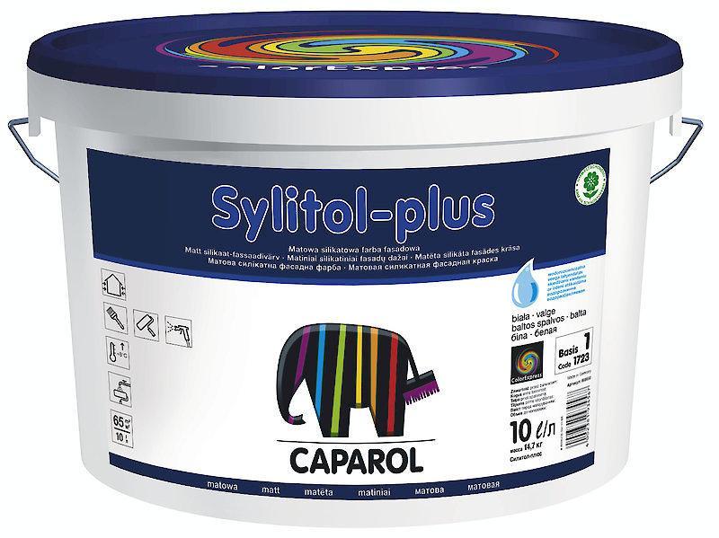 Краска Капарол Ситилол Плюс, 10 л, 14,7 кг, силикатная фасадная Caparol Sylitol-plus, база 1