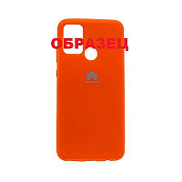 Силиконовый чехол для Huawei P40 Lite "SOFT-TOUCH" (бампер) с закрытым низом, оранжевый