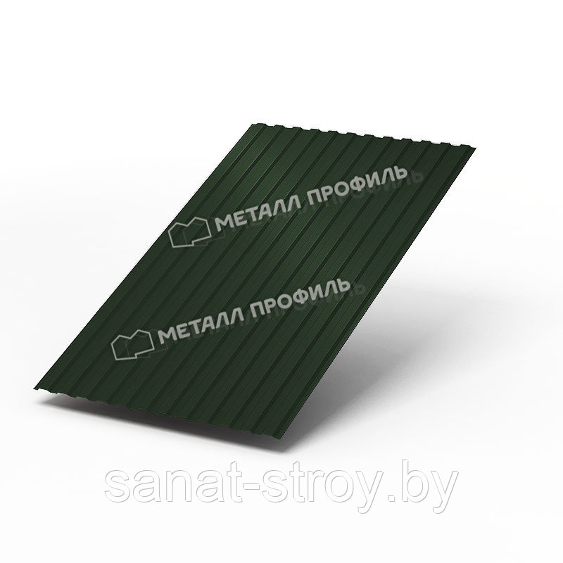 Профилированный лист МП-10x1100-A (PURETAN-20-RR11-0,5) RR 11 Элегантный зеленый - фото 1 - id-p149304151