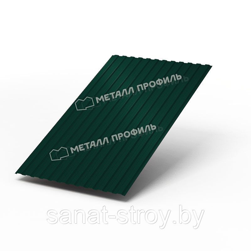 Профилированный лист МП-10x1100-A NormanMP (ПЭ-01-6005-0,5) RAL 6005 Зеленый мох