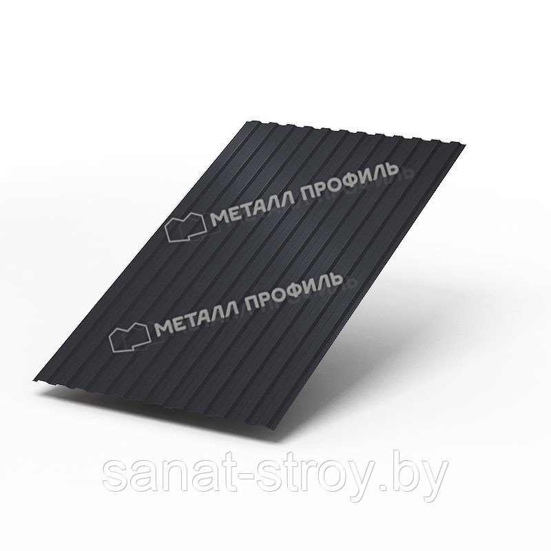 Профилированный лист МП-10x1100-A NormanMP (ПЭ-01-7024-0,5) RAL 7024 Серый графит - фото 1 - id-p149304728