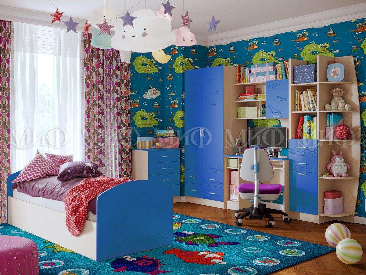 Детская комната Юниор 2 (12 вариантов цвета, матовый или глянец) фабрика Миф - фото 6 - id-p149306930
