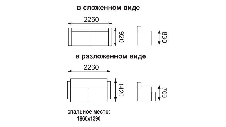 Диван Фортуна Luxe (рогожка кремовая/кожзам коричневый) Олмеко - фото 3 - id-p149225470