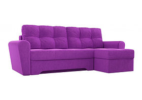 Угловой диван Амстердам фиолетовый вельвет