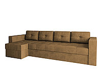Угловой диван Константин макси коричневый вельвет