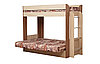 Кровать двухъярусная "Немо" чердак+диван (Лас Вегас, архитектура) Олмеко, фото 3