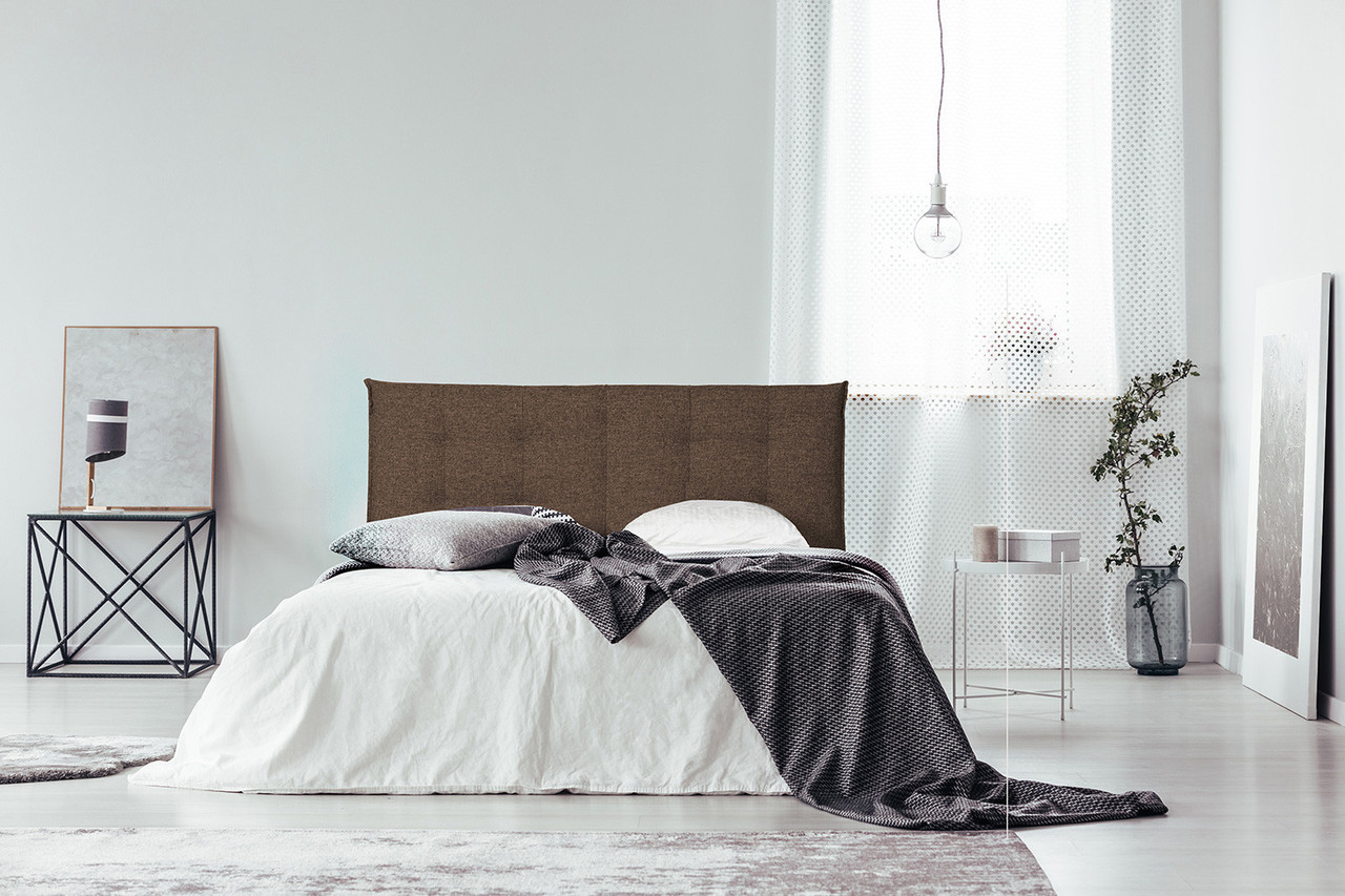 Кровать Eden 160/200 коричневая рогожка