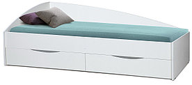 Кровать с ящиками "Фея 3" (белая) Олмеко