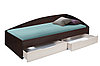 Кровать с ящиками "Фея 3" (вудлайн кремовый/баклажан) Олмеко, фото 9