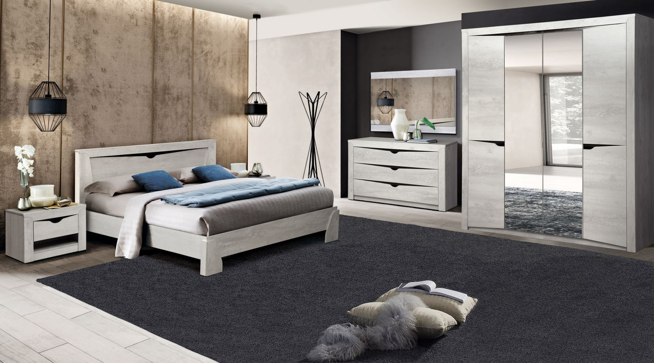 Комплект мебели для спальни Лючия 4-х дверный (бетон пайн белый/венге) - фото 2 - id-p149225977