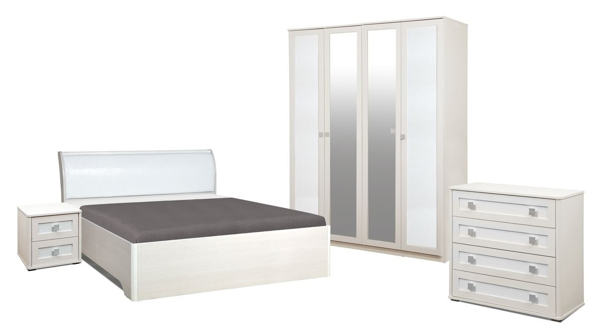 Комплект мебели для спальни Мона 4 (крем) - фото 1 - id-p149225982