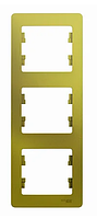 Рамка трехместная вертикальная, ФИСТАШКОВЫЙ Schneider Electric GLOSSA