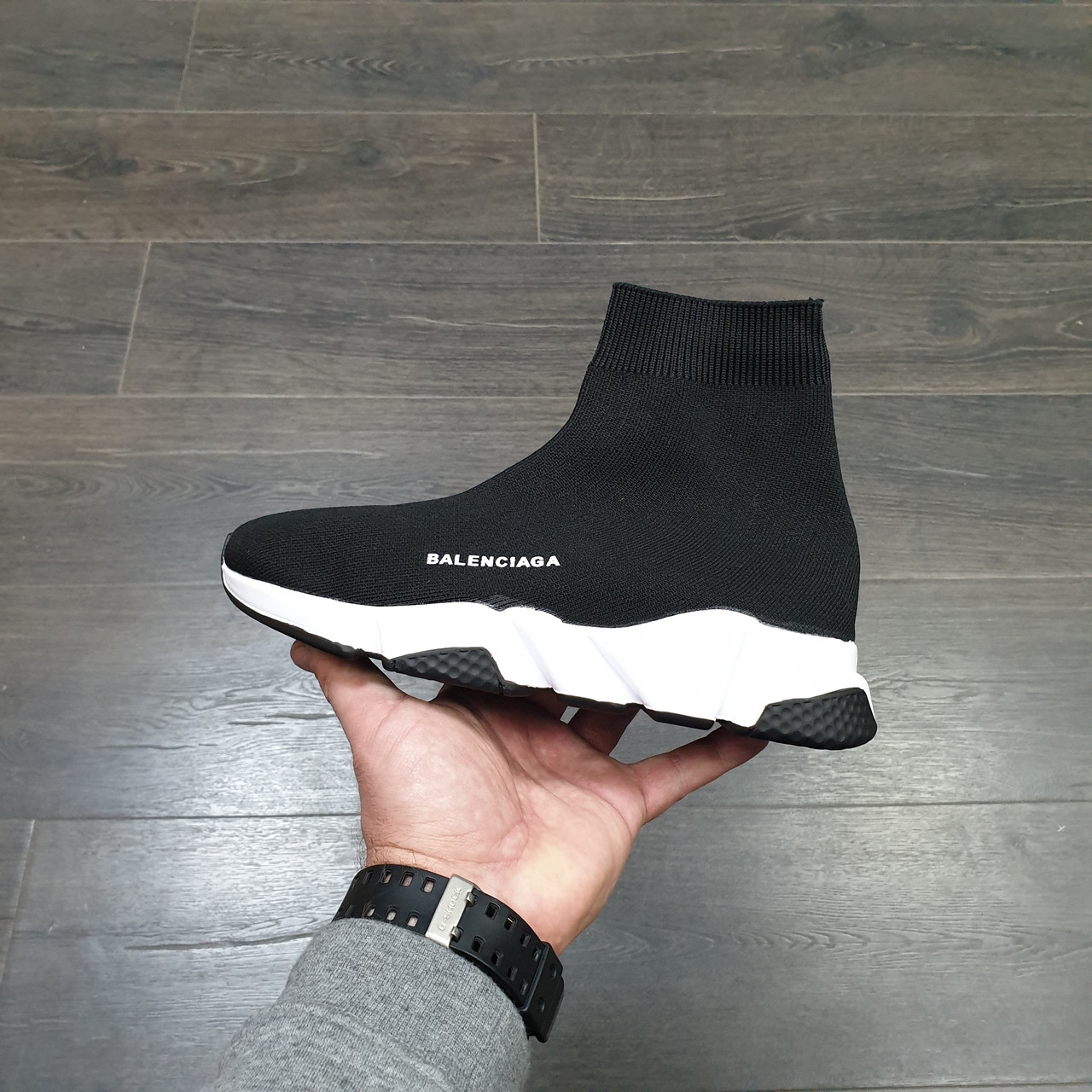 Кроссовки Balenciaga Speed Trainer Black White Black