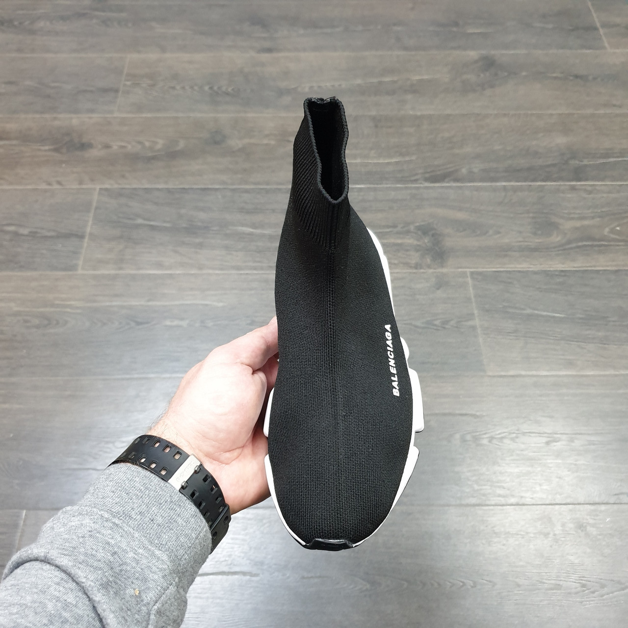 Кроссовки Balenciaga Speed Trainer Black White Black - фото 3 - id-p92281907