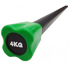 Бодибар неопреновый 4 кг, зеленый ,BD4kg