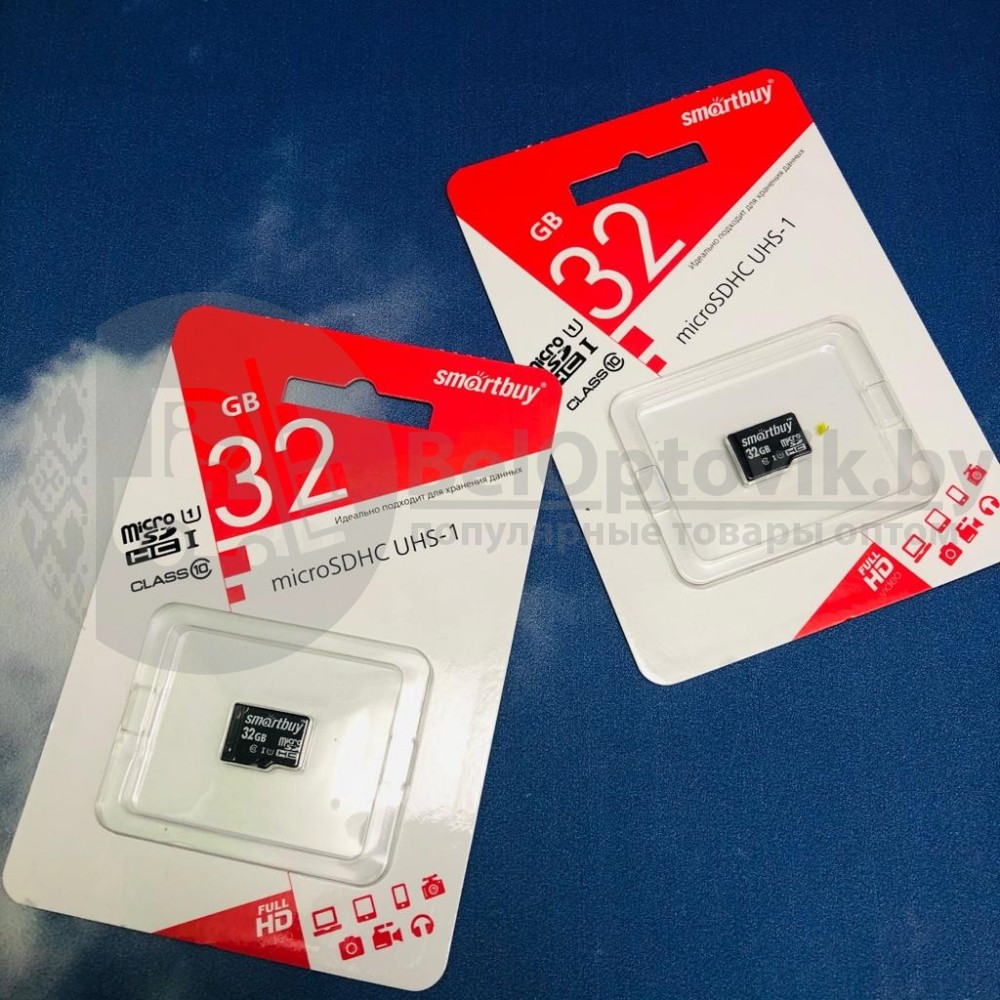 Карта памяти 32GB Smartbuy (Оригинал) micro SDНC 10 класс SD адаптер - фото 2 - id-p134091899