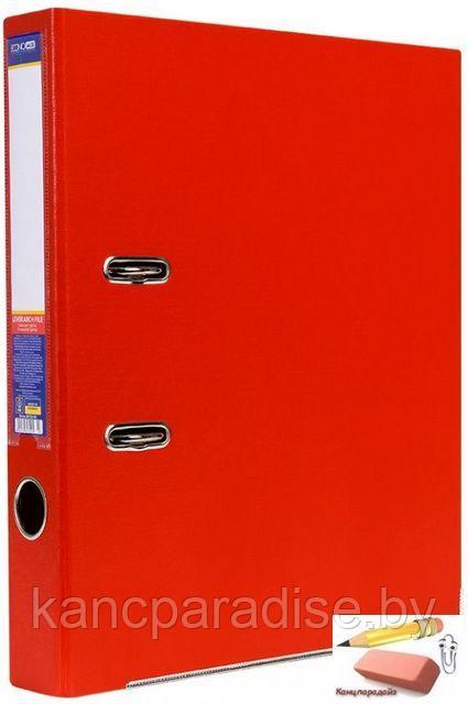 Папка-регистратор Economix 75 мм., PVC, двухсторонняя, красная - фото 1 - id-p53426436