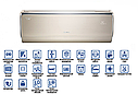 Кондиционер Gree U-crown Inverter wi-fi GWH09UB-K3DNA4F Gold, фото 3