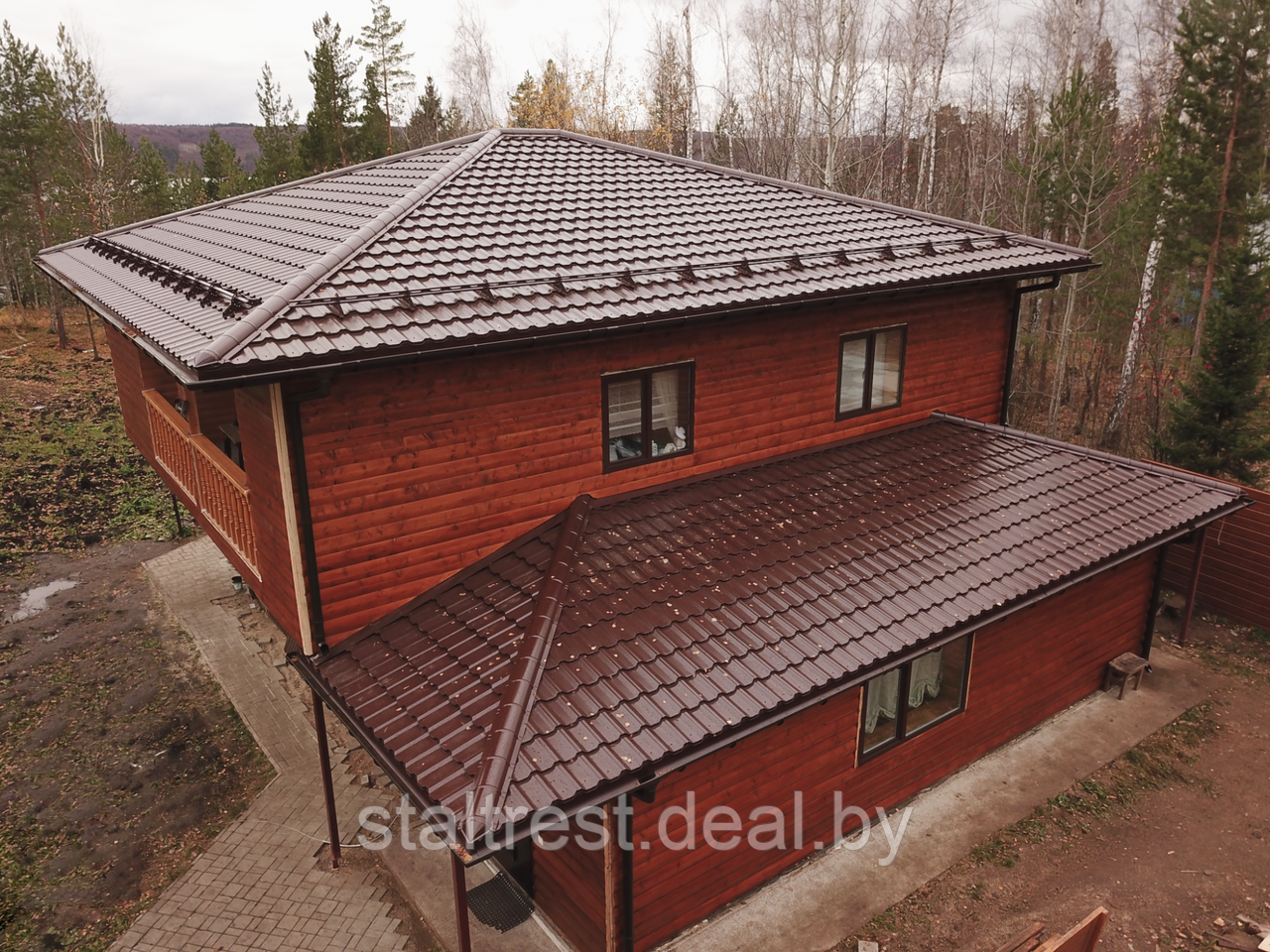 Модульная металлочерепица Kvinta Uno Rooftop Matte(Стальной Бархат) RAL7024 - фото 4 - id-p149397780