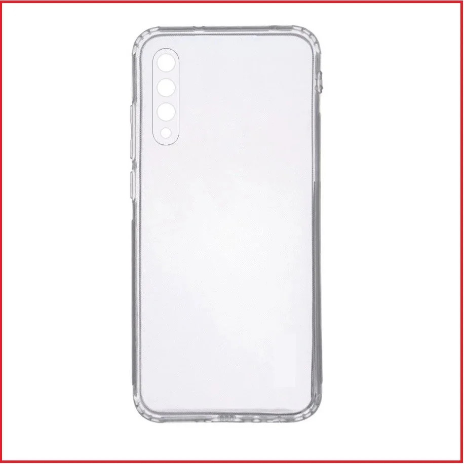 Чехол-накладка для Samsung Galaxy A70 SM-A705 (силикон) прозрачный с защитой камеры - фото 1 - id-p149397253