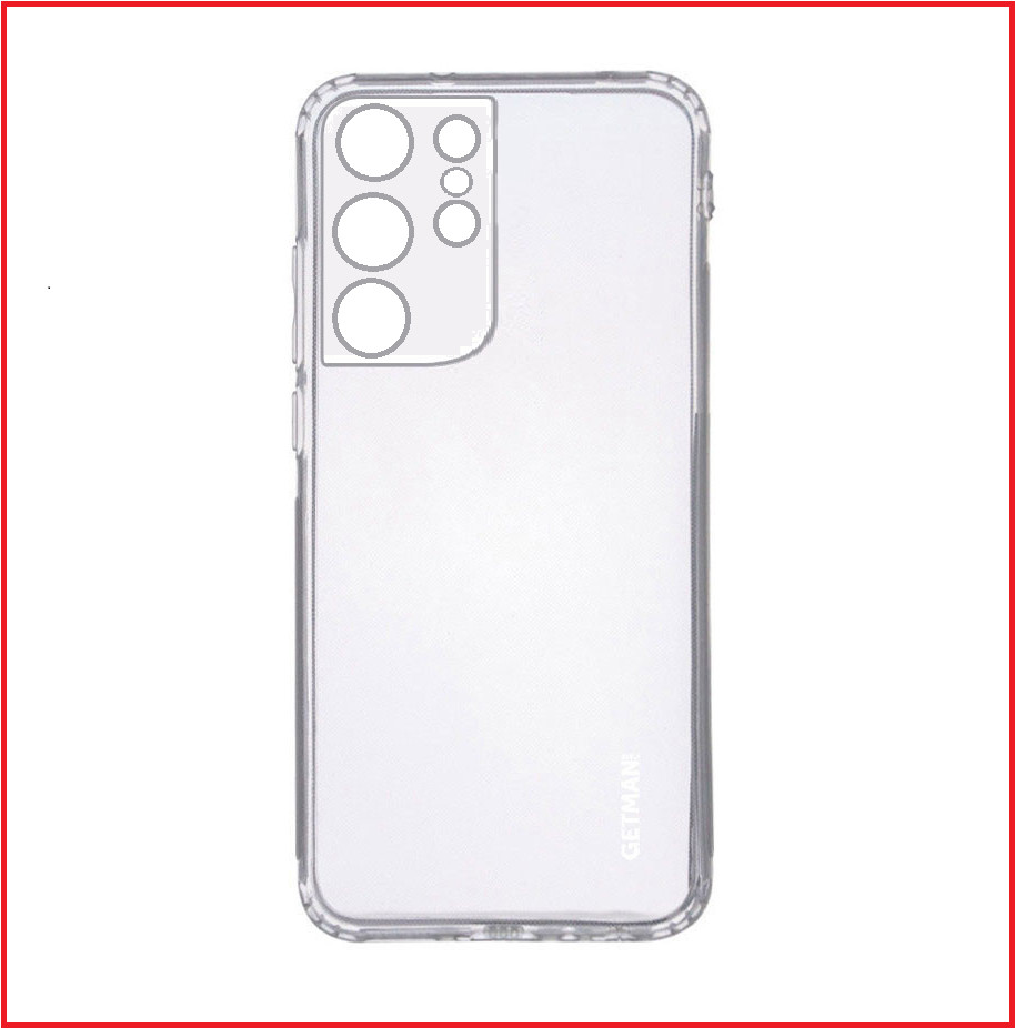 Чехол-накладка для Samsung Galaxy S21 Ultra SM-G9980 (силикон) прозрачный с защитой камеры