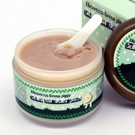 Маска для лица ЛИФТИНГ/КОЛЛАГЕН Green Piggy Collagen Jella Pack (Elizavecca), 100 мл - фото 2 - id-p149405403