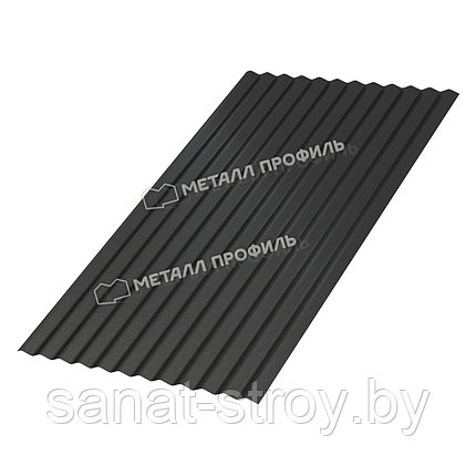 Профилированный лист МП-18x1100-A (PURMAN-20-9005-0,5) RAL 9005 Черный темный, фото 2