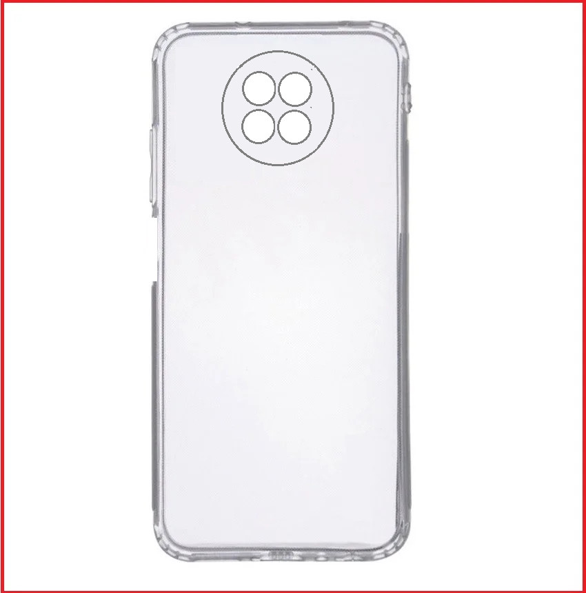 Чехол-накладка для Xiaomi Redmi Note 9T (силикон) прозрачный с защитой камеры
