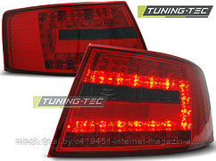 Задние фонари Audi A6 C6 red smoke led