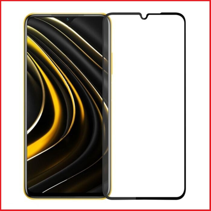 Защитное стекло Full-Screen для Xiaomi Poco M3 черный (5D-9D с полной проклейкой) - фото 4 - id-p149417705