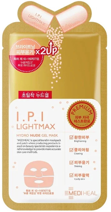 Гидрогелевая маска для выравнивания тона кожи I.P.I Lightmax Nude Gel Mask (Mediheal), 30г