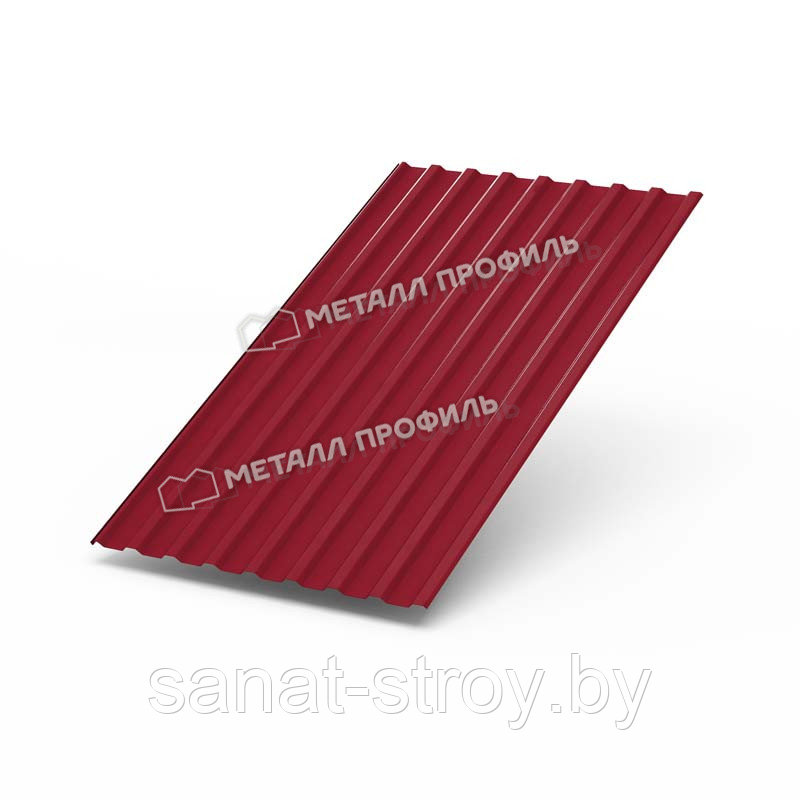 Профилированный лист МП-20x1100-A (ПЭ-01-3003-0,45) RAL 3003 Красный рубин