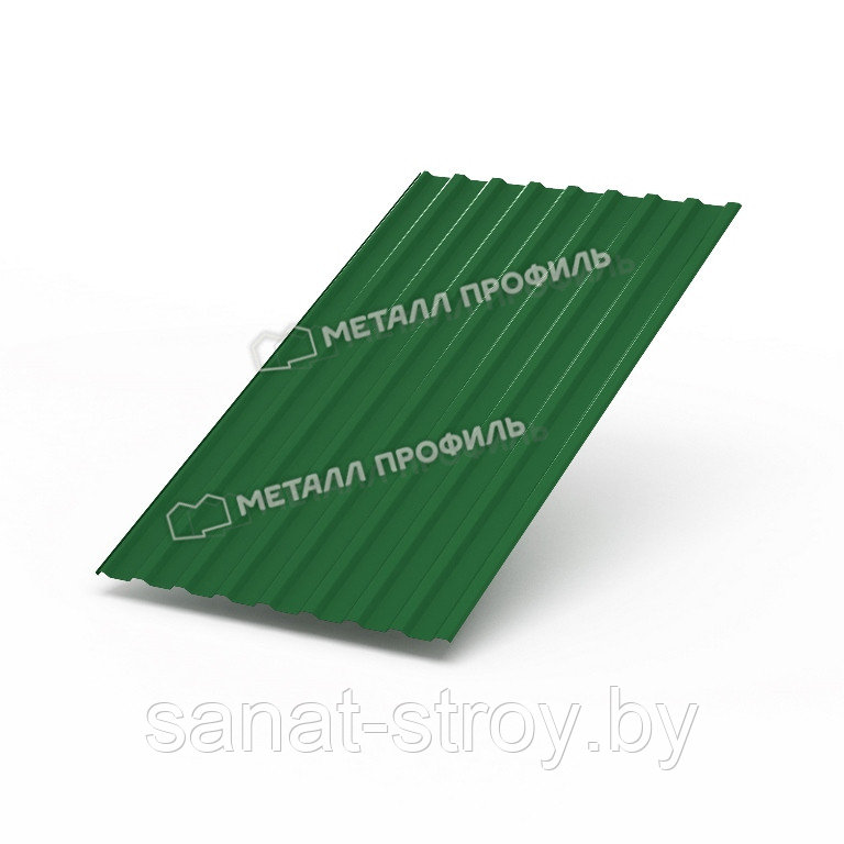 Профилированный лист МП-20x1100-A (ПЭ-01-6002-0,45) RAL 6002 Зеленый лист