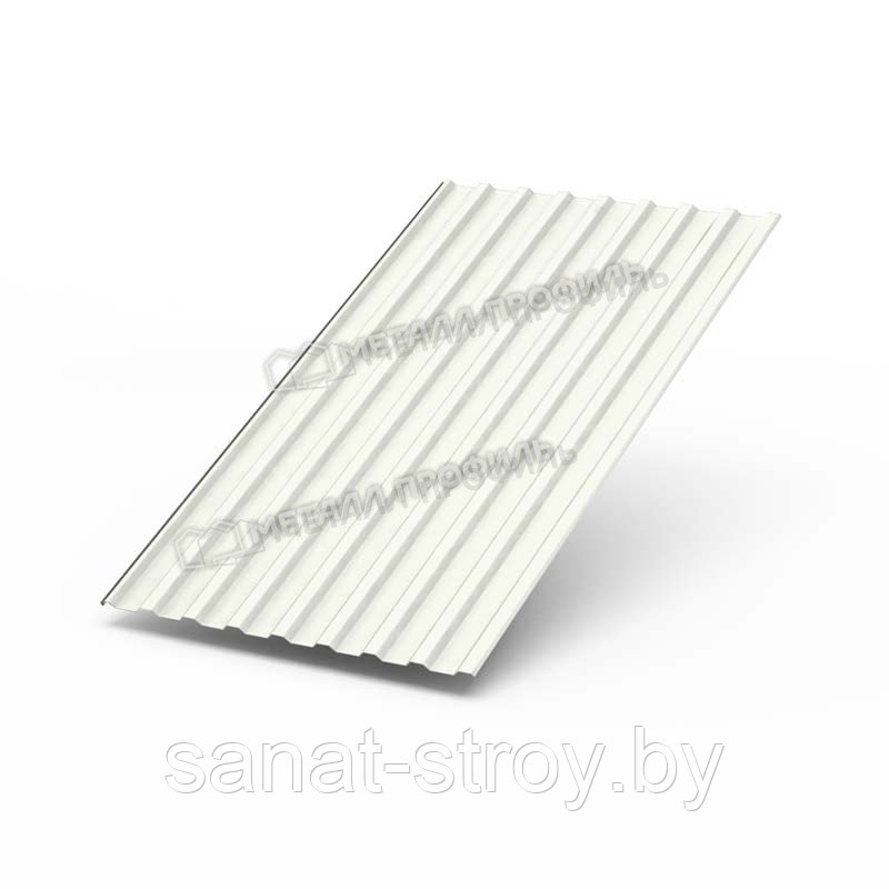 Профилированный лист МП-20x1100-A (ПЭ-01-9010-0,45) RAL 9010 Чистый белый