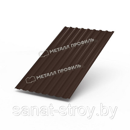 Профилированный лист МП-20x1100-A (PURMAN-20-8017-0,5) RAL 8017 Коричневый шоколад, фото 2