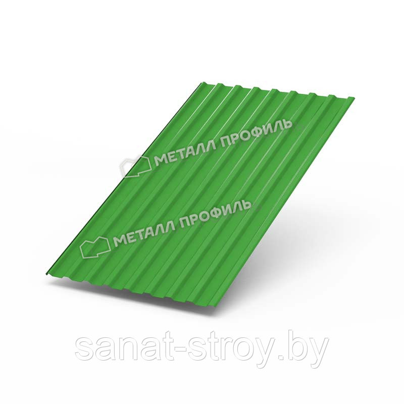 Профилированный лист МП-20x1100-A NormanMP (ПЭ-01-6018-0,5) RAL 6018 Жёлто-зелёный - фото 1 - id-p149432965
