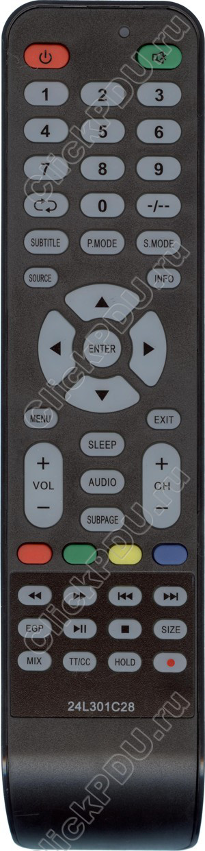 Пульт телевизионный Витязь (VITYAS) 24L301C28 (VAR2) ic