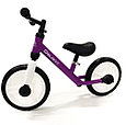 Велосипед-беговел детский 2 в 1 педали + доп.колеса Delanit TF-01 фиолетовый, фото 3