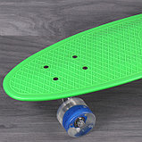 Скейтборд светящийся доска пенниборд 67х18см, разные цвета, фото 5