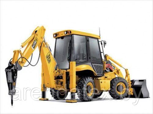 Аренда экскаватора-погрузчика JCB 3CX с гидромолотом и ямобуром - фото 1 - id-p149439797