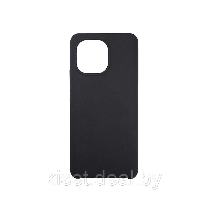 Soft-touch бампер Silicone Cover для Xiaomi Mi 11 (2021) черный - фото 1 - id-p149426418