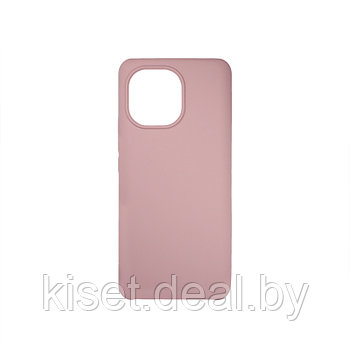Soft-touch бампер KST Silicone Cover для Xiaomi Mi 11 (2021) розовый песок