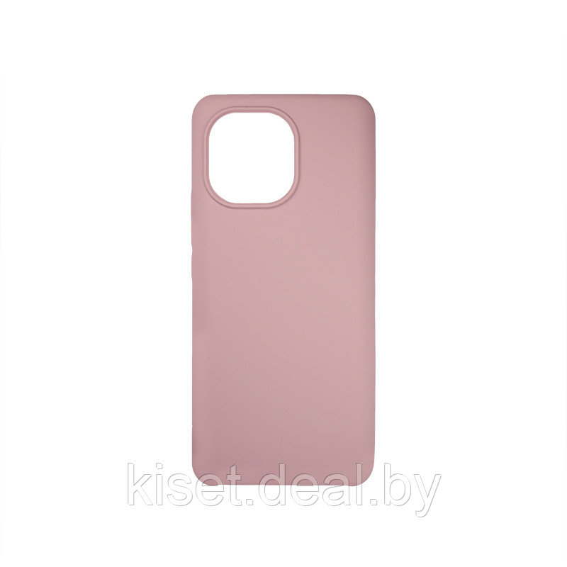 Soft-touch бампер KST Silicone Cover для Xiaomi Mi 11 (2021) розовый песок - фото 1 - id-p149426419