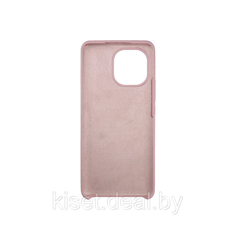 Soft-touch бампер KST Silicone Cover для Xiaomi Mi 11 (2021) розовый песок - фото 2 - id-p149426419