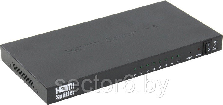 Orient HDMI Splitter (1in -> 8out) + б.п., фото 2
