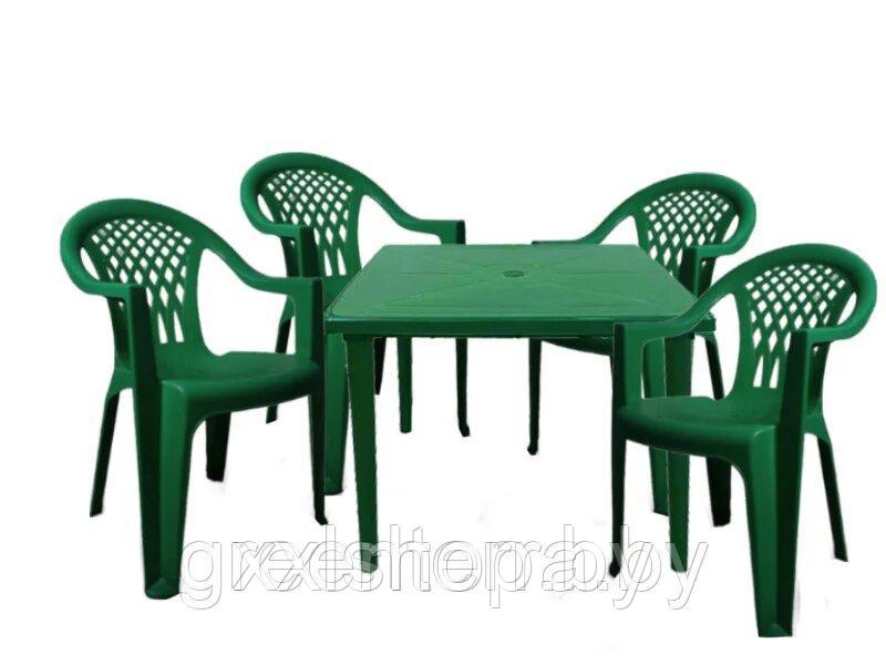 Набор мебели для дачи Виктория-5 (стол квадратный) - фото 9 - id-p149443516